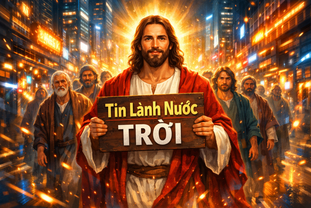 CHÚA JESUS CHRIST rao giảng Tin Lành Nước TRỜI